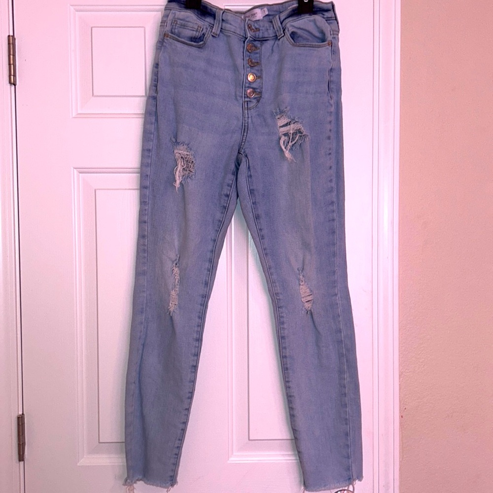 True Craft Distressed Denim Jeans